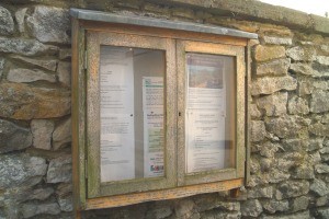 The council noticeboard.